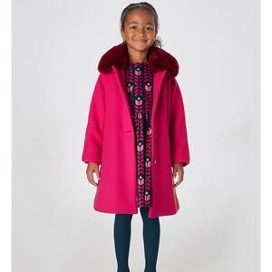 Stylish Pink Pea Coat for Kids